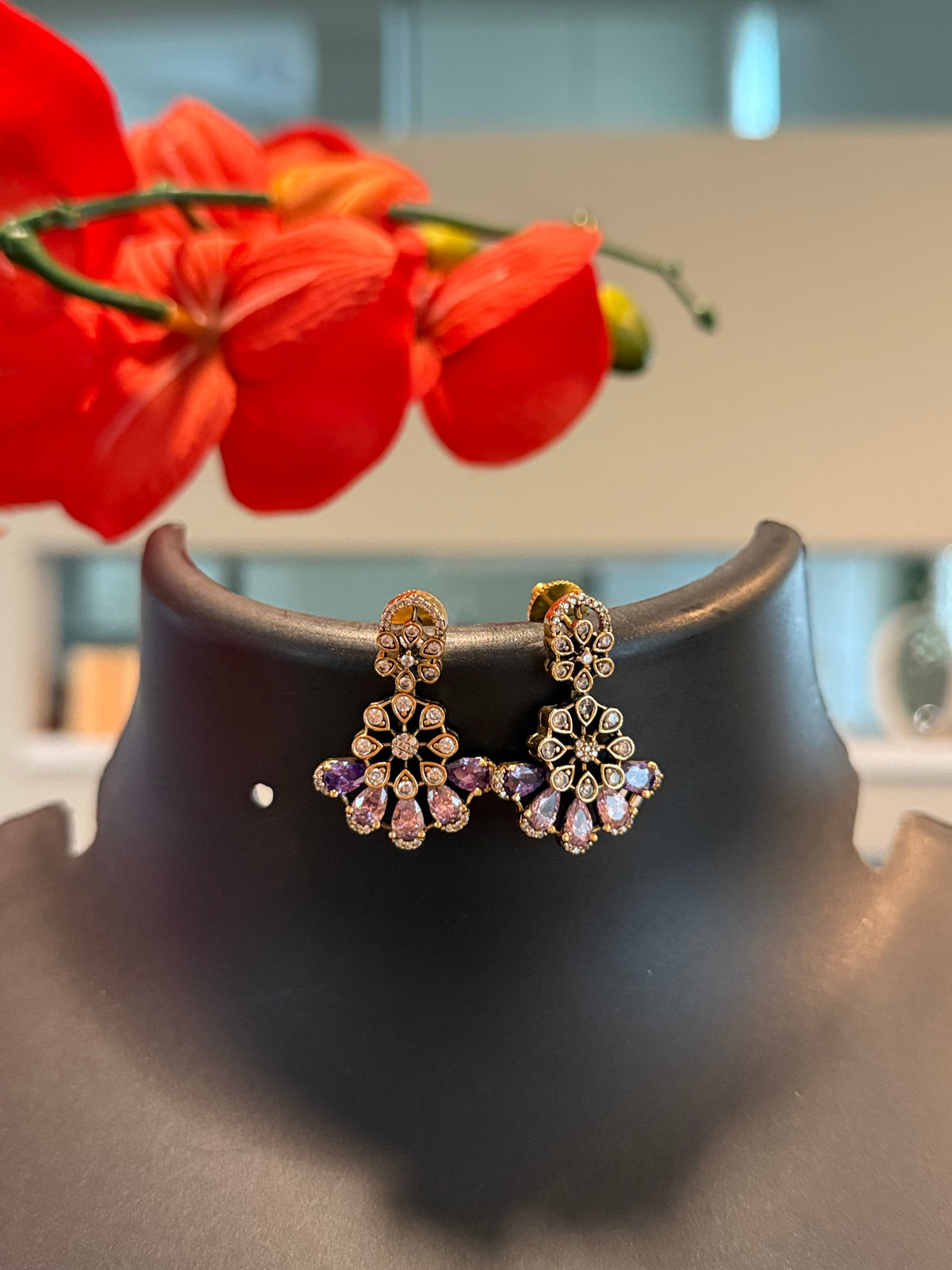 Fancy Victorian - Purple Necklace set