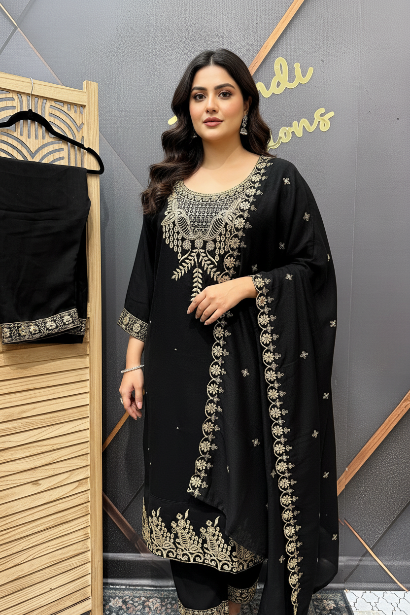 Plus Size - Party Wear Kurti set