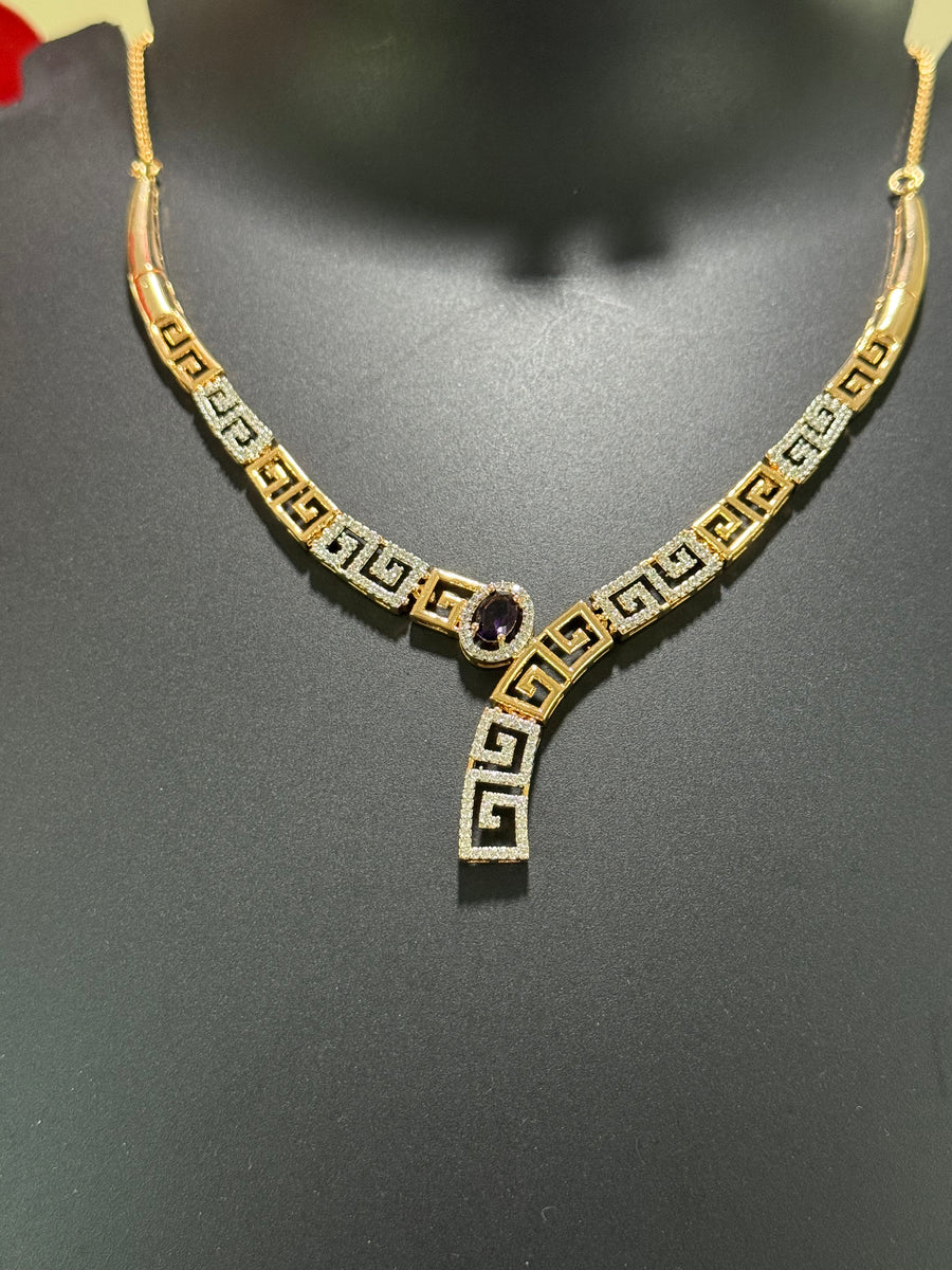 Rose Gold Necklace Set