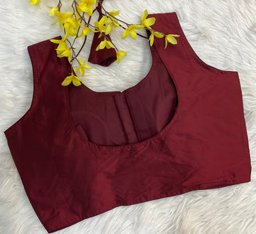 Size 44 - Plain Front Opening Blouse