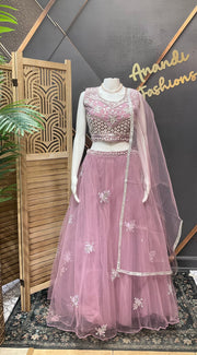 Light purple Party Wear lehanga set