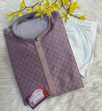 Lavender Color- Mens Wear Kurta set