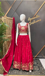 Pink Designer Lehanga set