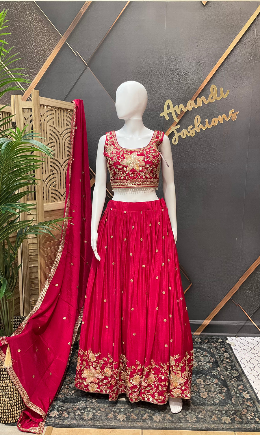 Pink Designer Lehanga set