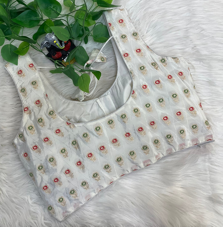 Front Opening Crepe Silk Blouse