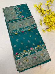 Silk Saree with Meenakari Weaving