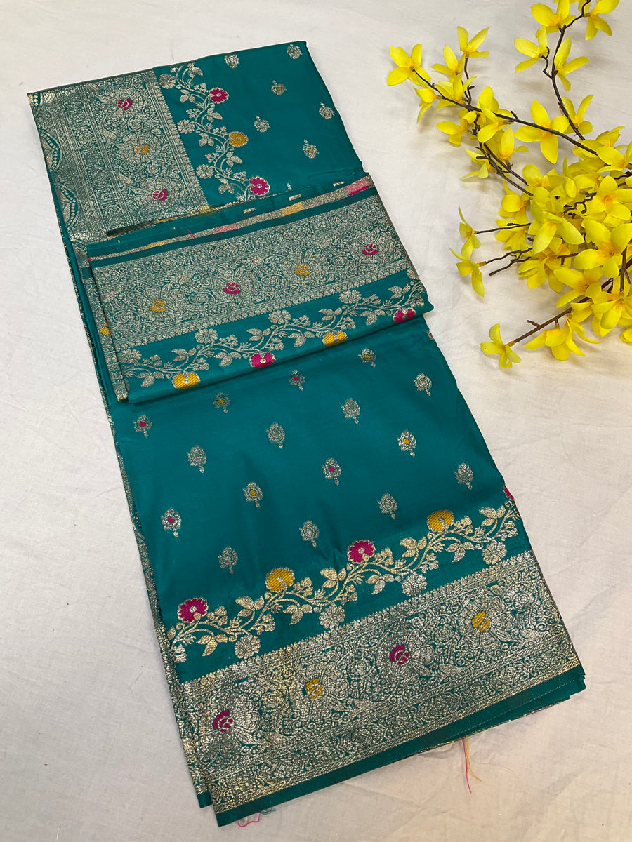 Silk Saree with Meenakari Weaving