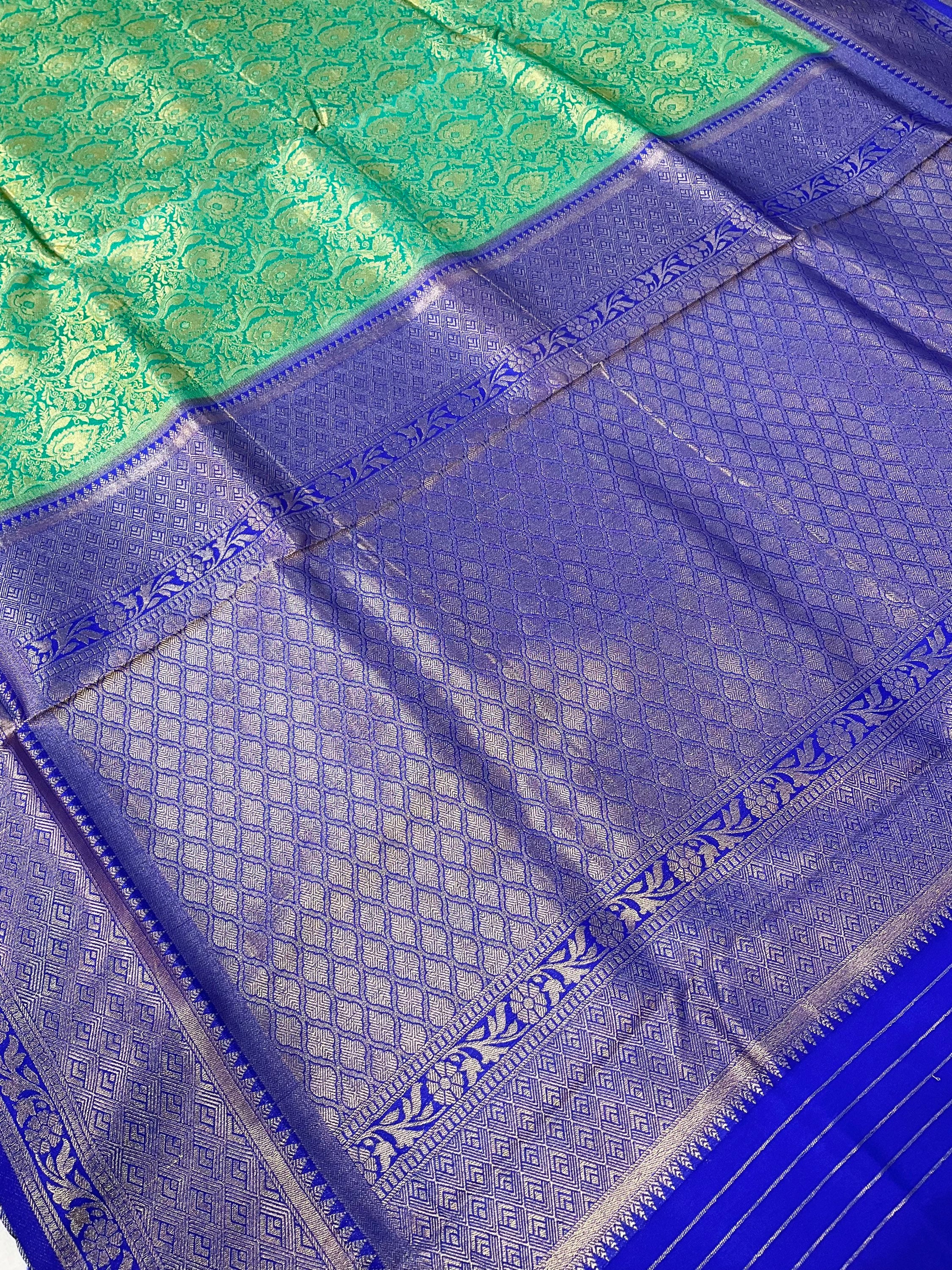 Soft silk- semi kanjeevaram saree image 5