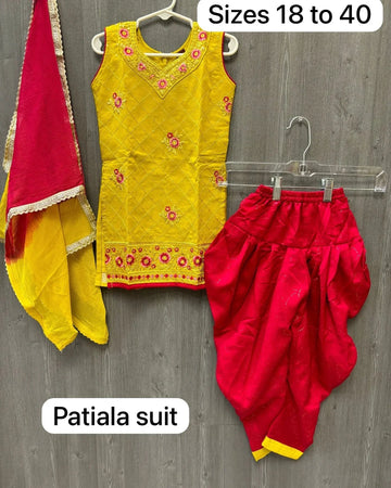 Baby/Toddler Girls Patiala Suit - Kids Ethnic Wear