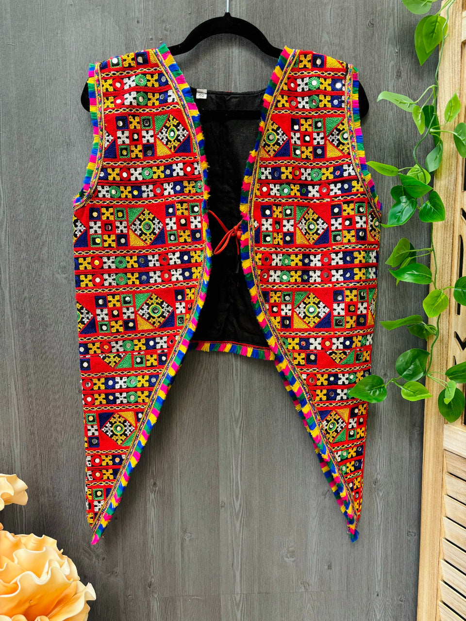 Garba/Dhandiya Traditional Work Fish Cut Vests image 0
