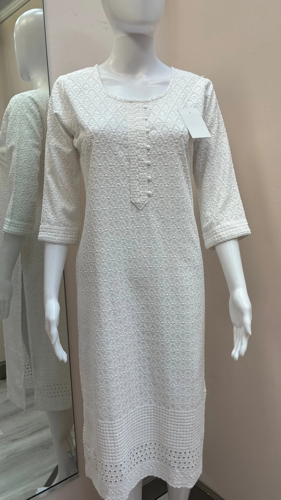 Chikankari Rayon Kurtis - Soft rayon Kurtis with sequence work