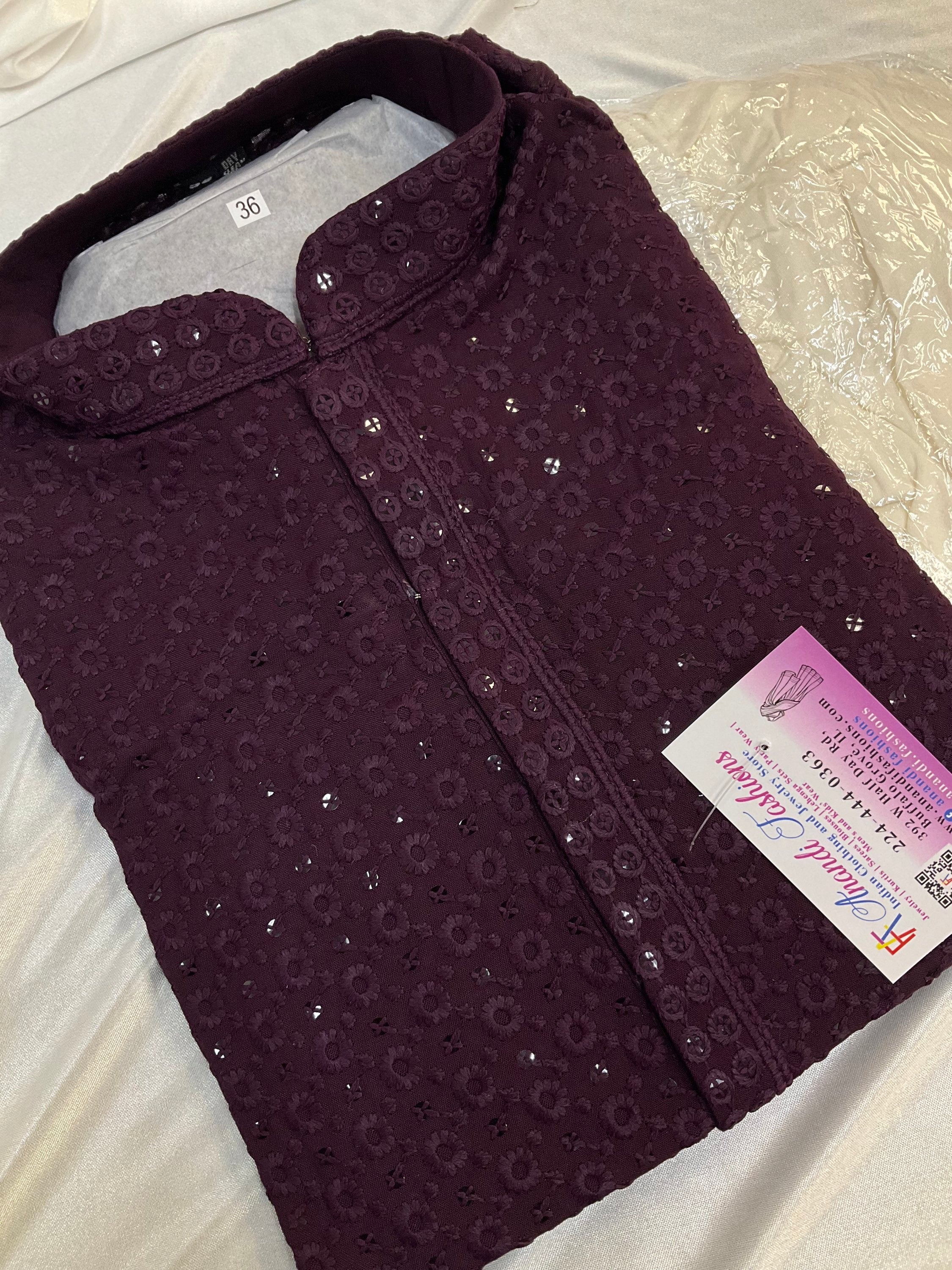 Chikankari Kurta Pajama set image 2