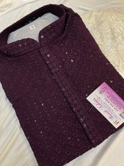 Chikankari Kurta Pajama Set - Traditional Embroidery Ethnic Wear