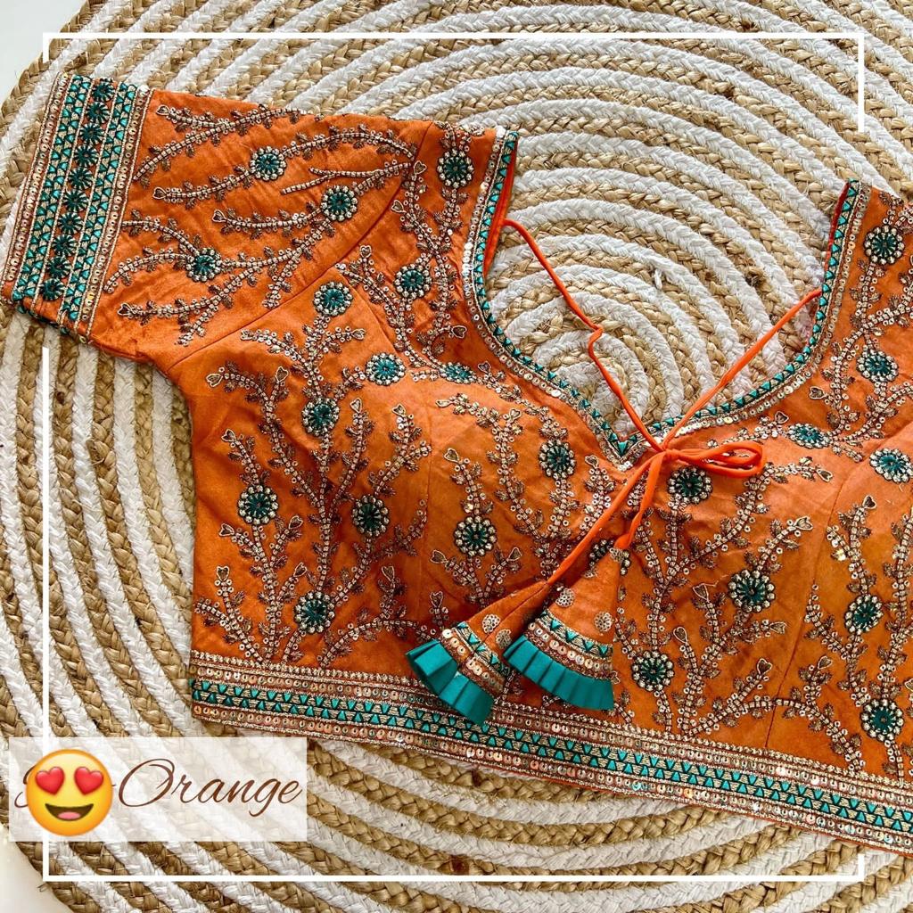 Vibrant Ready made Work Blouse image 1