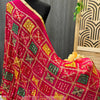Phulkari Dupatta with Real Mirror Work - Traditional Embroidery