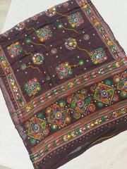 Garba Special- Navratri Pure Cotton Dupattas with thread Work.