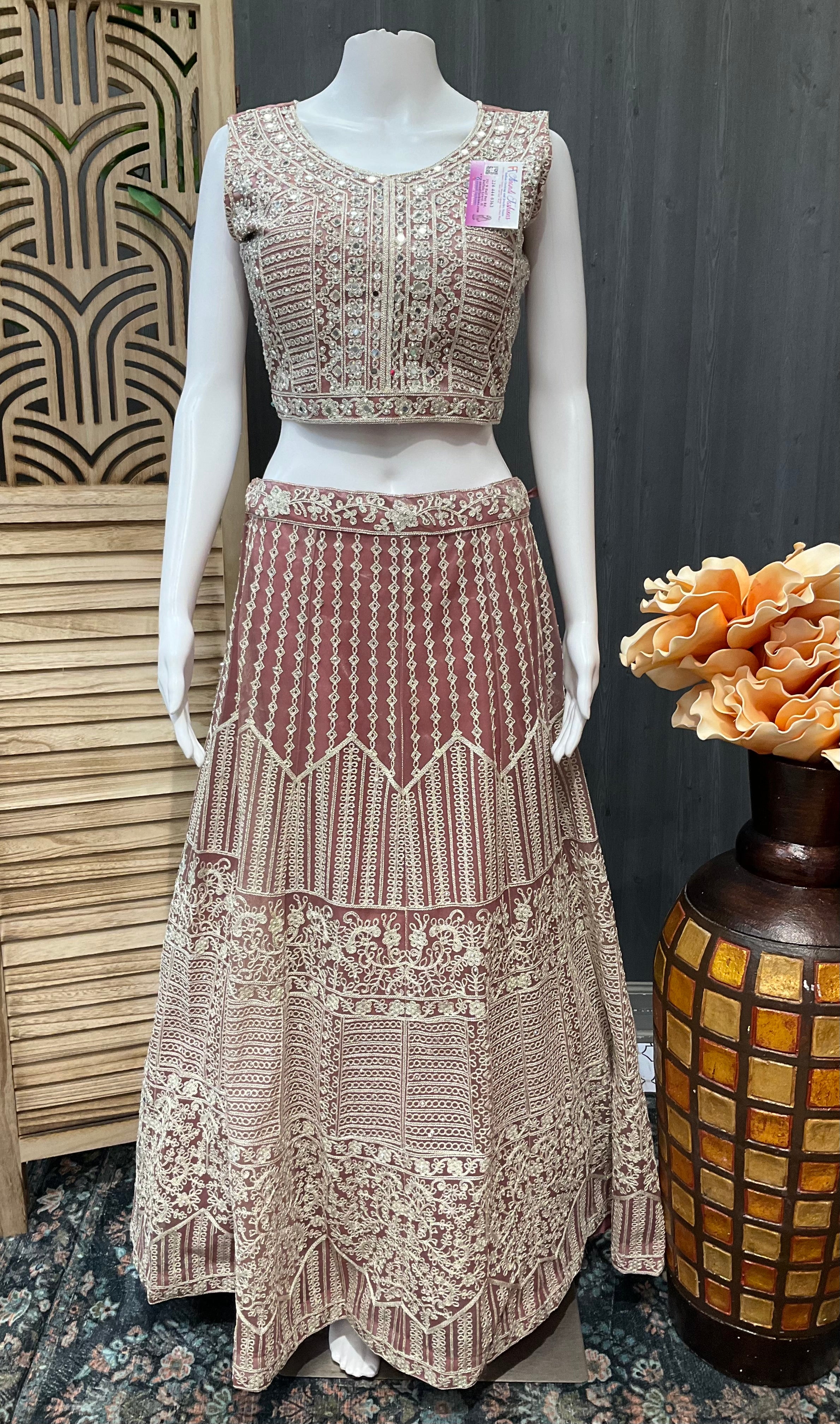 Pastel colour -Heavy Work Lehanga Sets