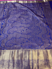 Purple Semi Silk Kanjeevaram Saree