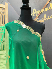 Green Sheer / Net Dupatta