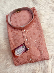 Chikankari Work Mens kurta set