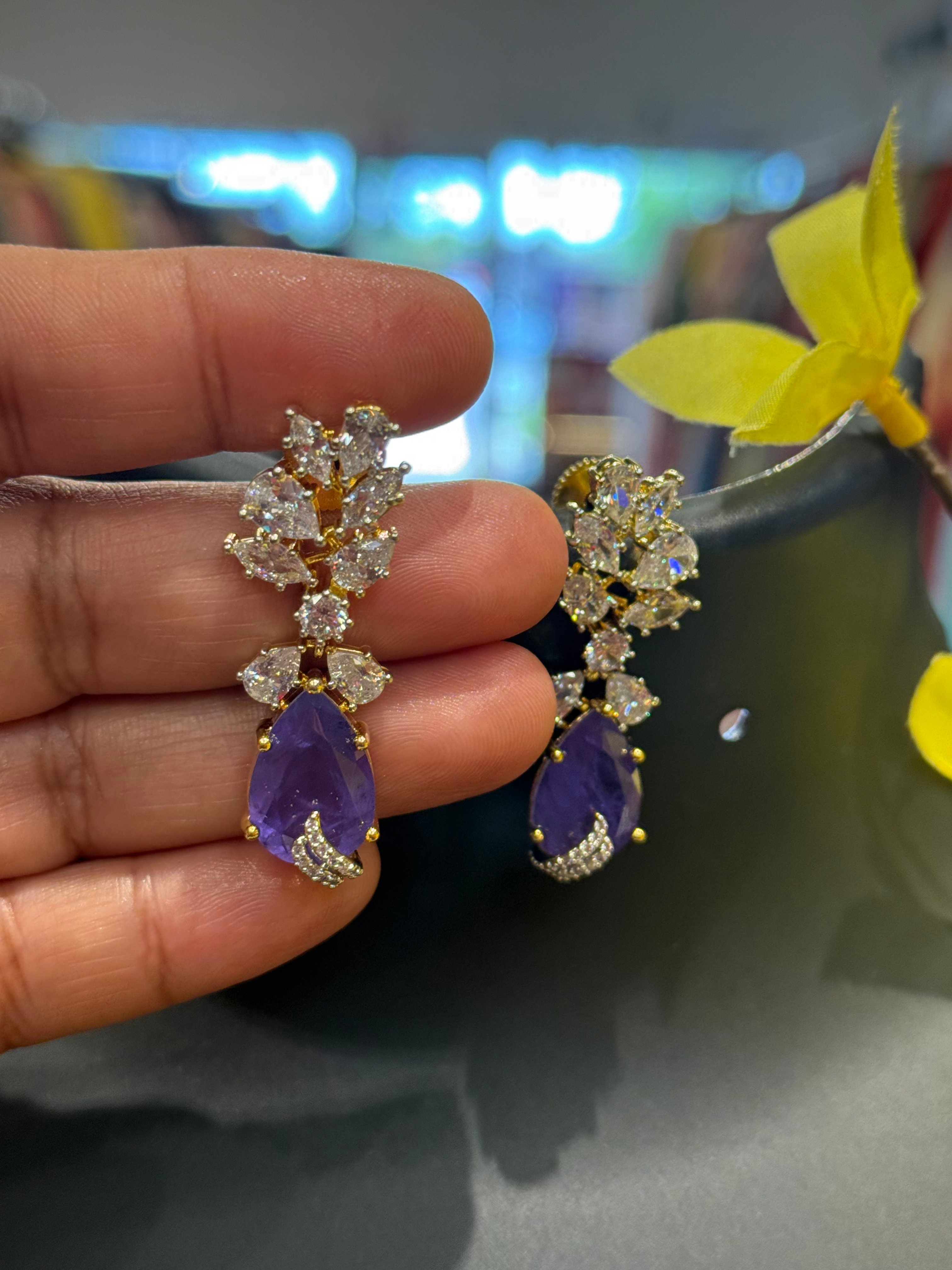 Party Wear CZ Earrings  image 1