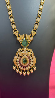 CZ Kundan Necklace Set