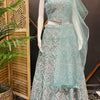 Pastel Net Lehenga Set with Real Mirror Work - Heavy Party Wear