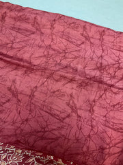 Onion Pink Soft Crape Silk Saree