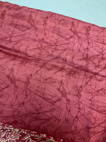 Onion Pink - Soft Crape Silk Saree