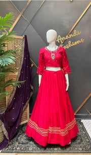 Pink Garba Chaniya Choli set