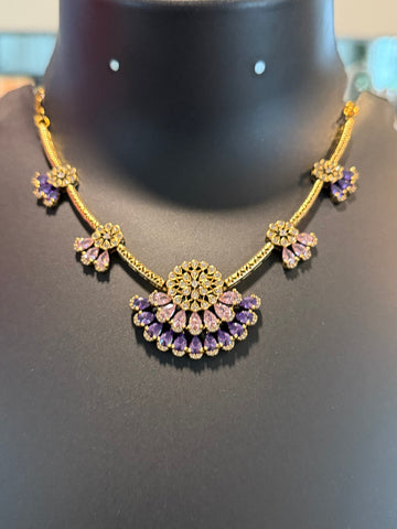 Fancy Victorian - Purple Necklace set