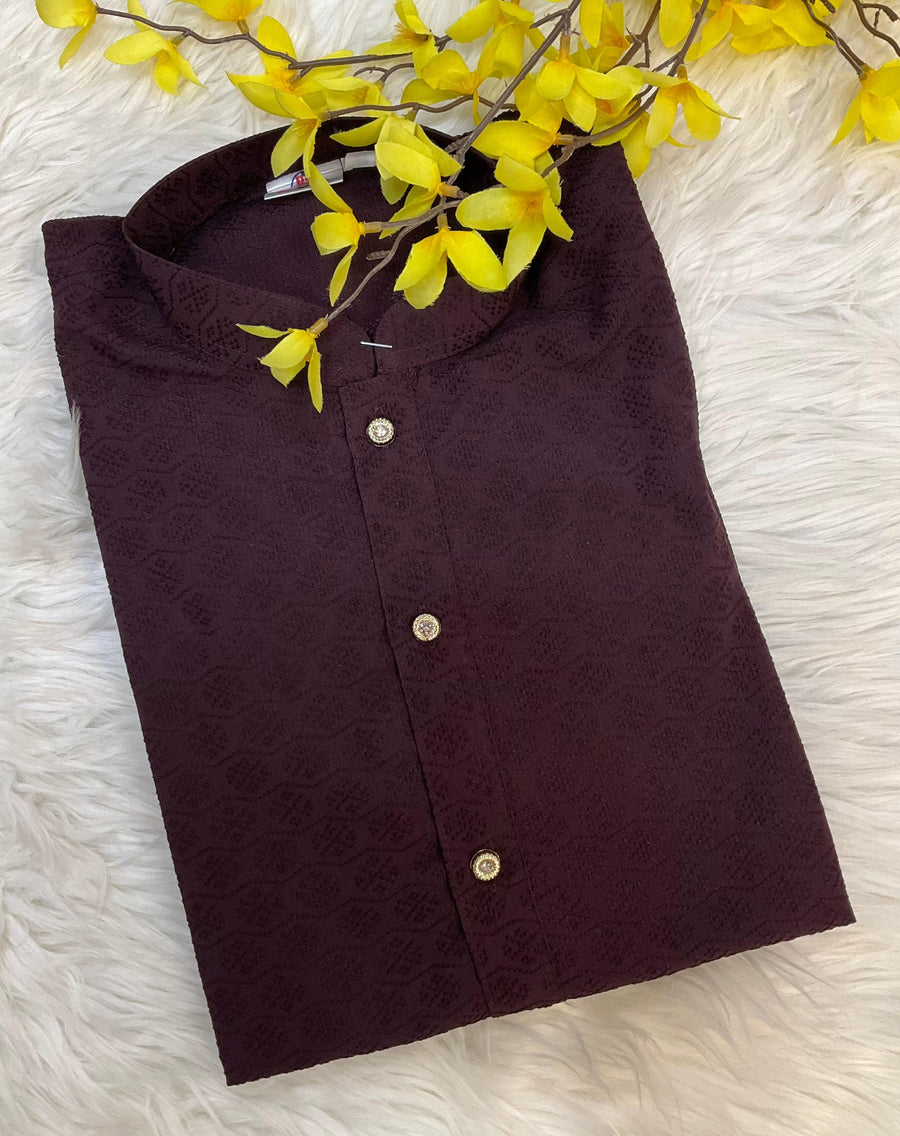 Wine Color Men’s wear Kurta Pajama sets