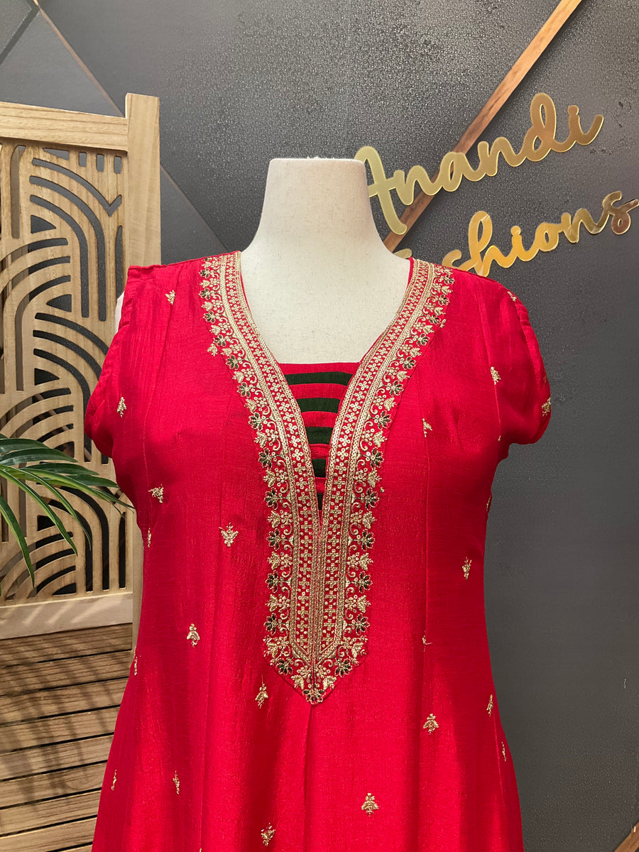 Plus Size Red Long Dress