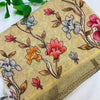 Tissue saree with applique work