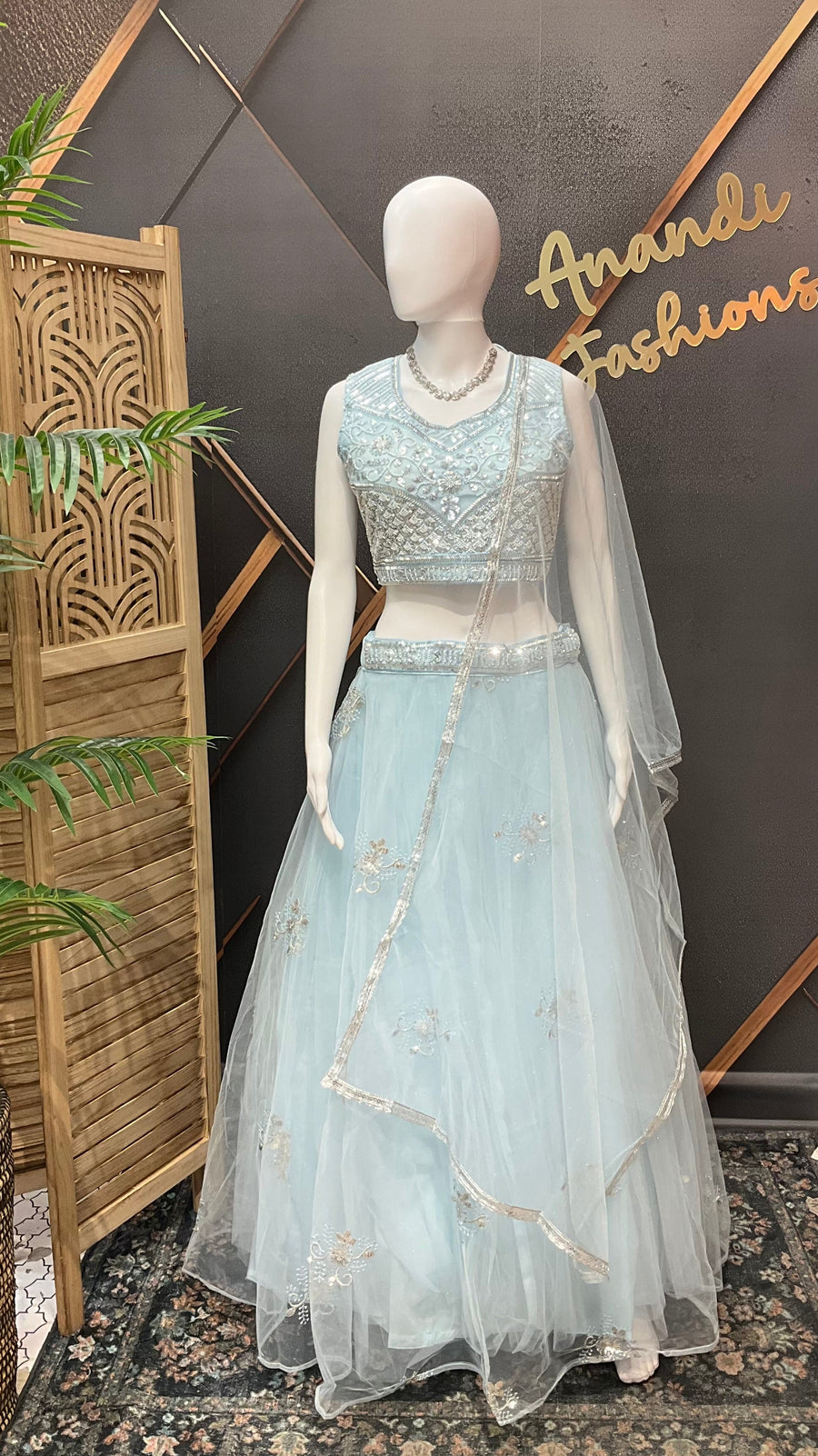 Pastel Blue  Lehenga set