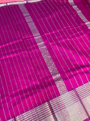 Pink Mangalagiri Silk Saree