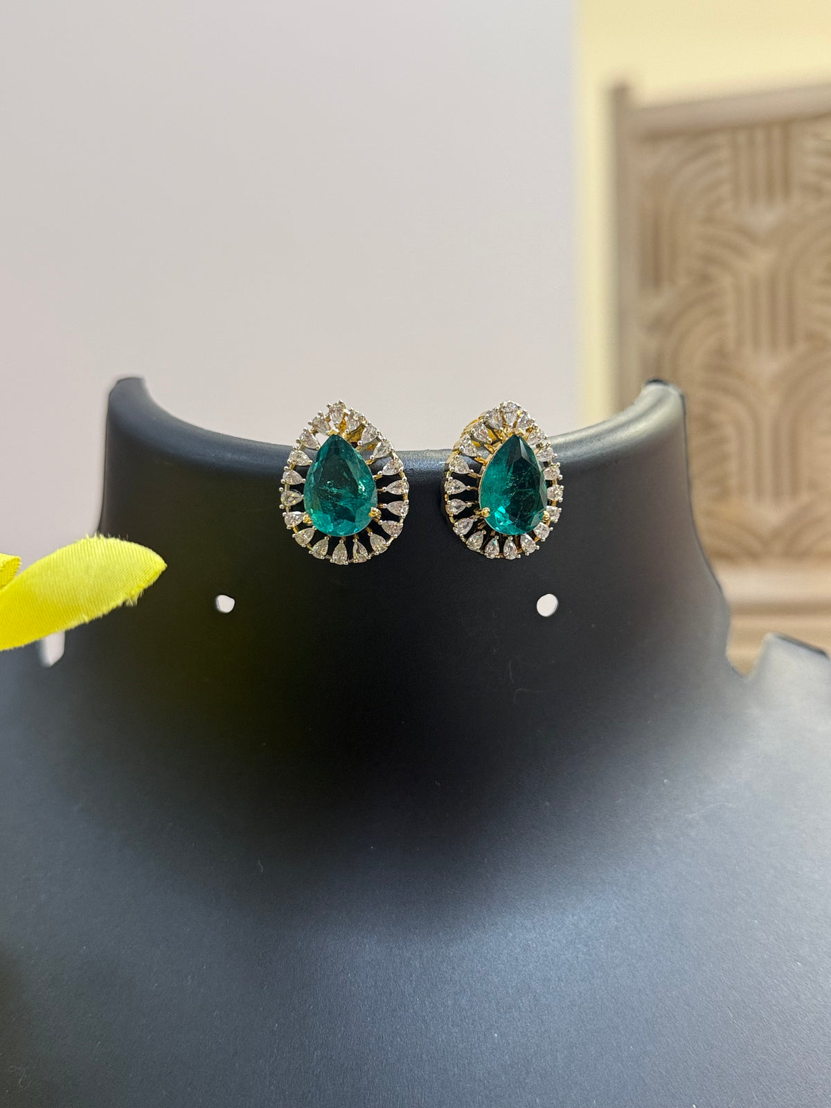 CZ Emerald Studs/Earrings