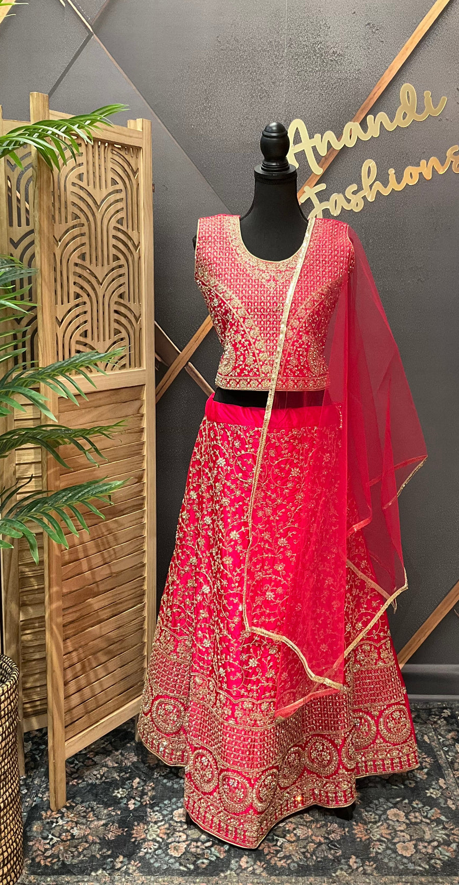 Pink Teenage Girls Party Wear lehenga set