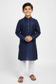 Navy Blue Boys kurta set