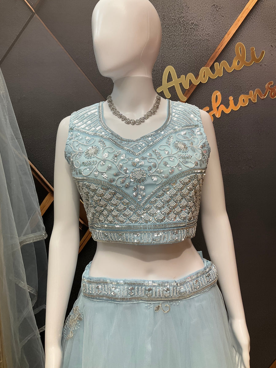 Pastel Blue  Lehenga set