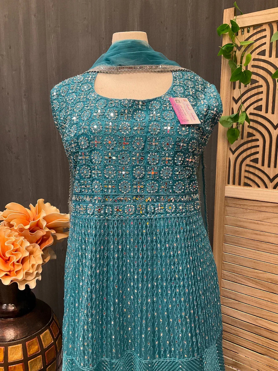Plus Size - Party wear floor length dress- Size 56/58