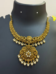 Antique Finish Kundan Necklace set