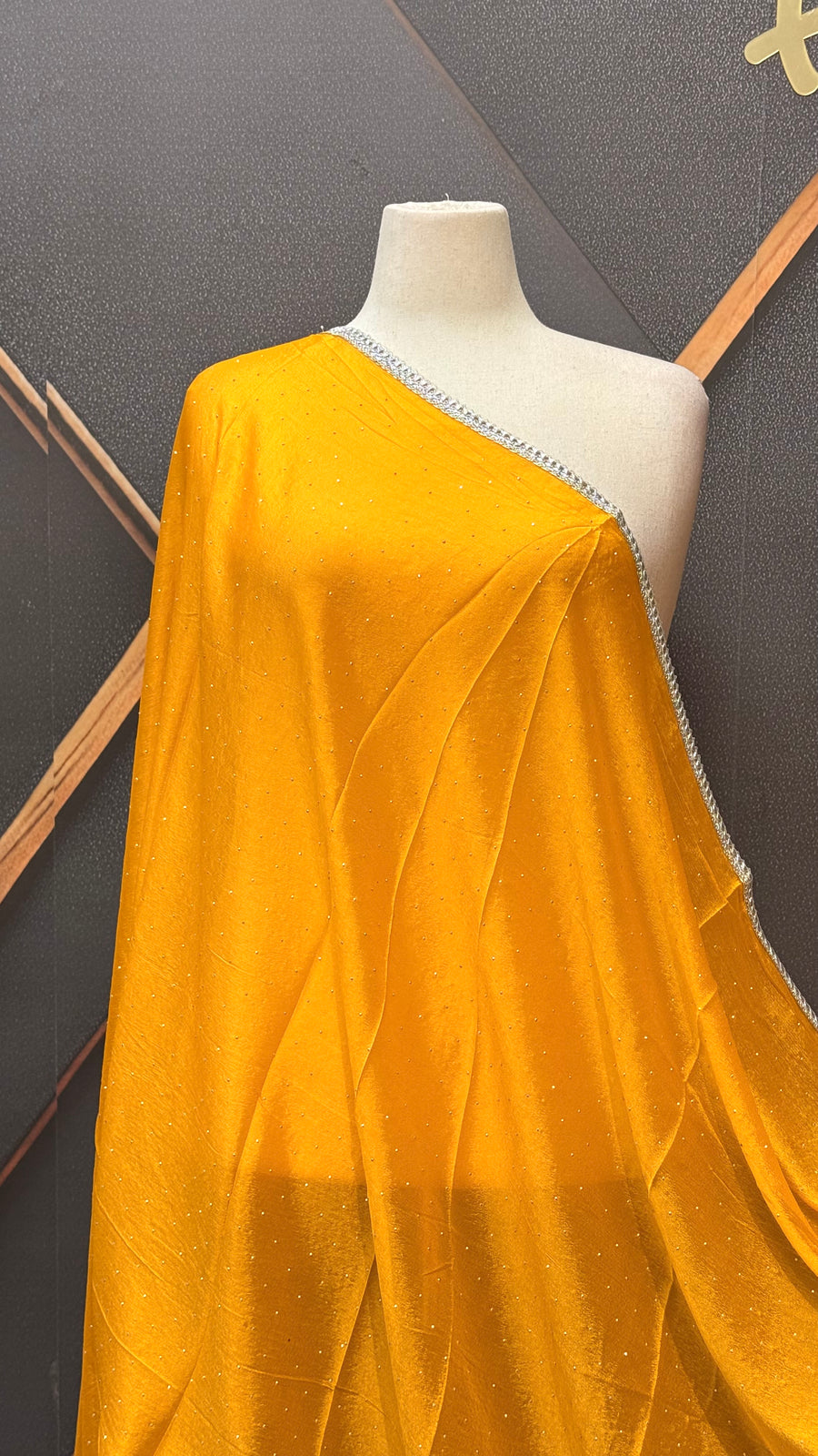 Satin Silk Dupattas with Silver Border