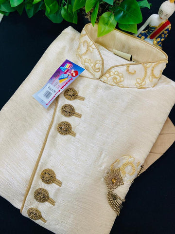 Dhoti Kurta - Yellow Kurta with dhoti pant - Size 36