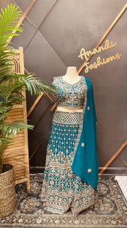 Women’s Heavy Work Georgette Lehenga set