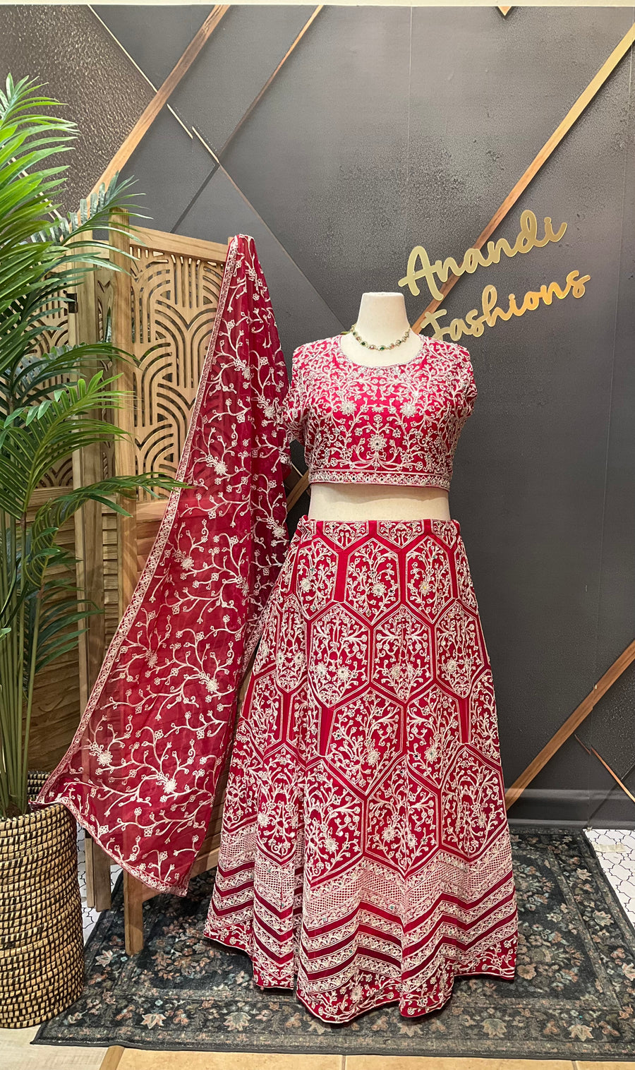 Plus size Party Wear Pink Lehenga set