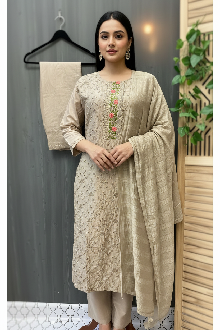Women’s Plus Size Plus Piece Kurti Set