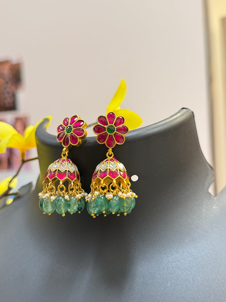 Jadau Kundan Earrings Jhumka