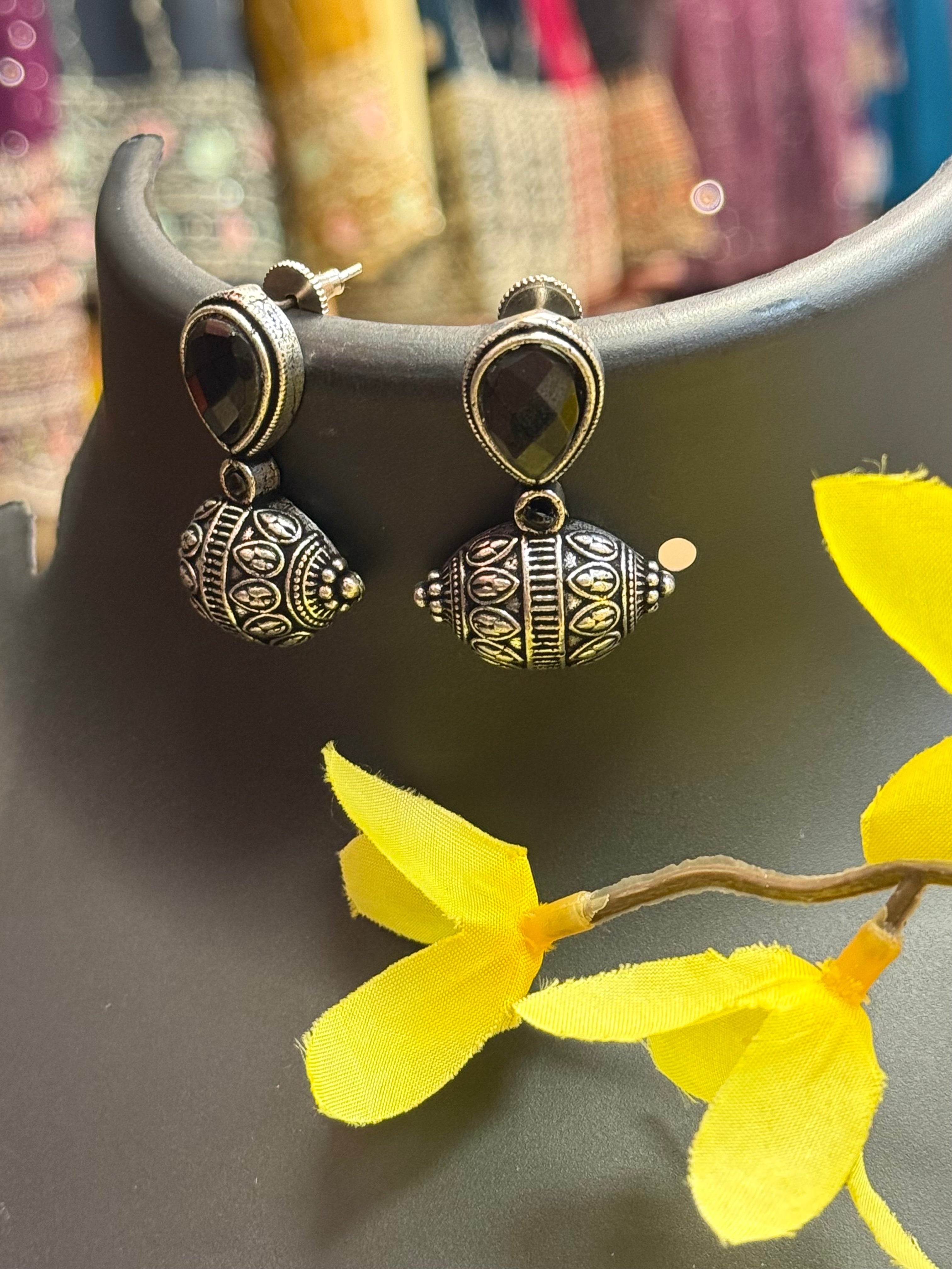 German Silver Earrings