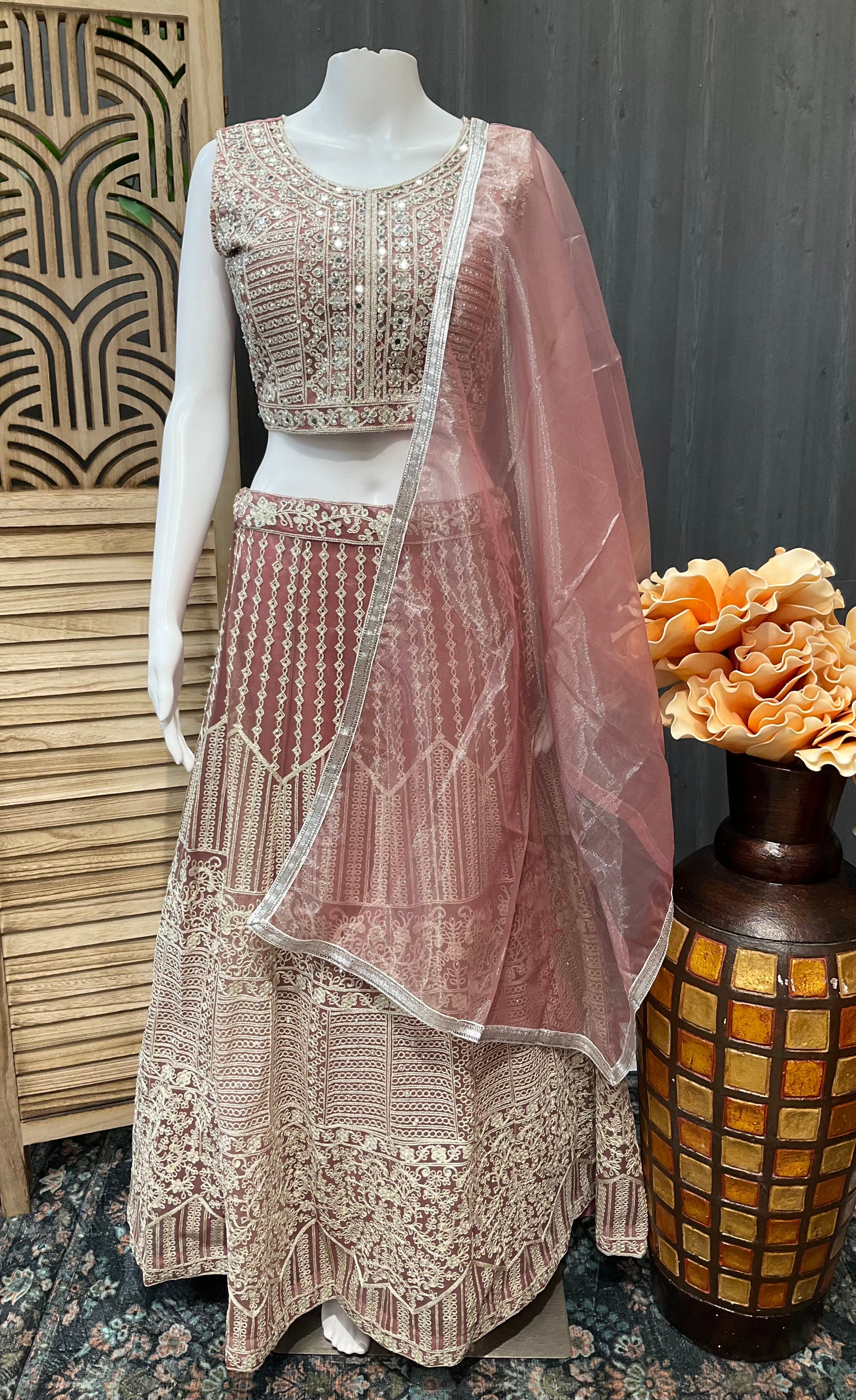 Pastel colour -Heavy Work Lehanga Sets